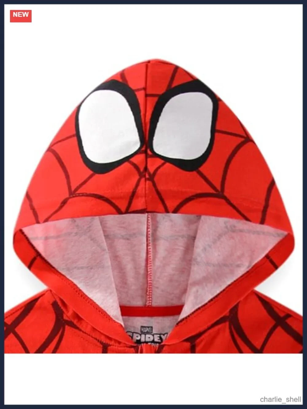 Toddler Boys Spider-Man Cosplay Hooded Coverall